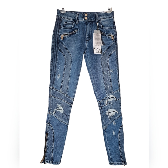 Tommy Hilfiger W/ Gigi Hadid Venice High-Waisted Skinny Jeans Size 26 NWT - Picture 10 of 16